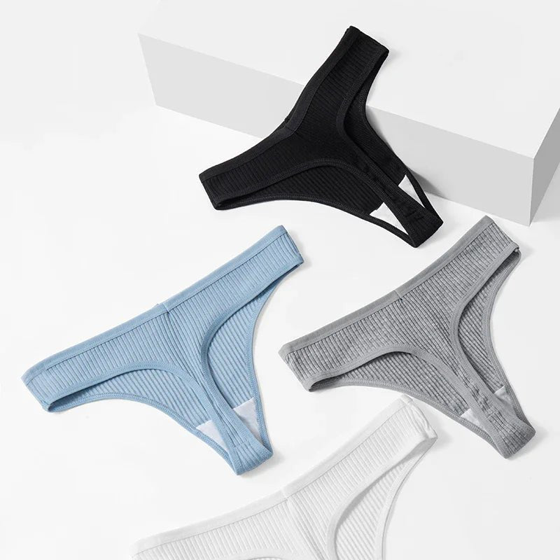 10 unids/set de nueva ropa interior tipo Tanga para mujer, ropa interior de hilo de algodón, pantalones deportivos sexis a la moda, ropa interior, Tanga suave y cómoda - lobbol