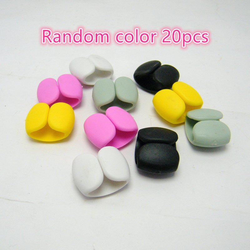 20/15/10/5 piezas Nuevo almacenamiento y clasificación de cables Cable de datos de viaje Decoración del concentrador Cable de carga de auriculares Hebilla de almacenamiento de bobinado Dispositivo de bobinado multifunción - lobbol