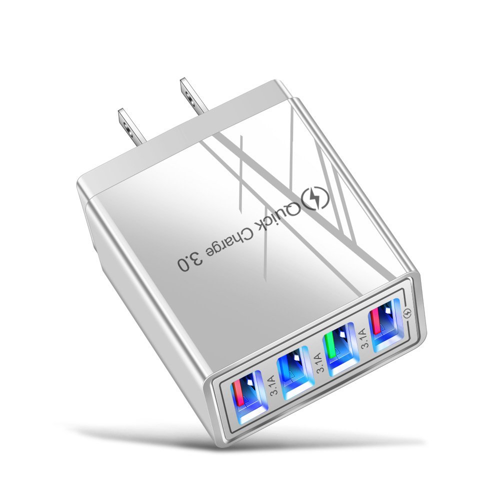 4 USB Charger Quick Charge for iPhone Huawei Samsung - lobbol