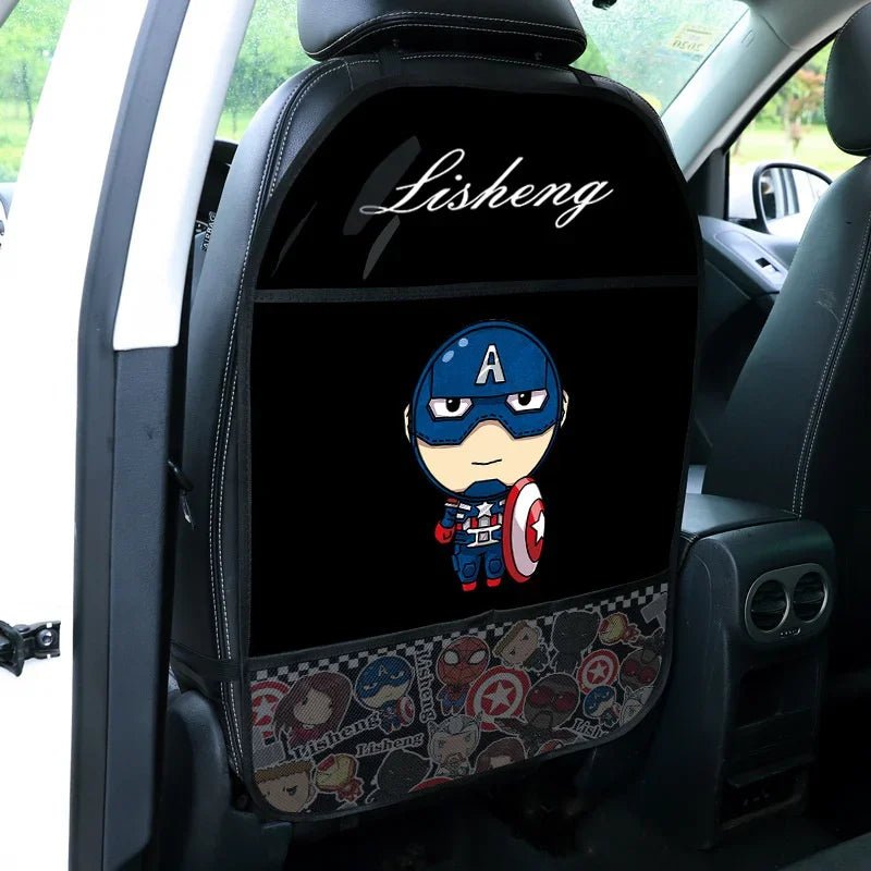 Almohadilla anti patadas de dibujos animados, accesorios para coche, Protector de respaldo de asiento infantil sencillo, cojín multiusos, cojín anti patadas, bonito Interior - lobbol