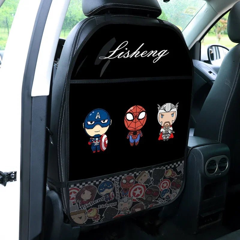 Almohadilla anti patadas de dibujos animados, accesorios para coche, Protector de respaldo de asiento infantil sencillo, cojín multiusos, cojín anti patadas, bonito Interior - lobbol