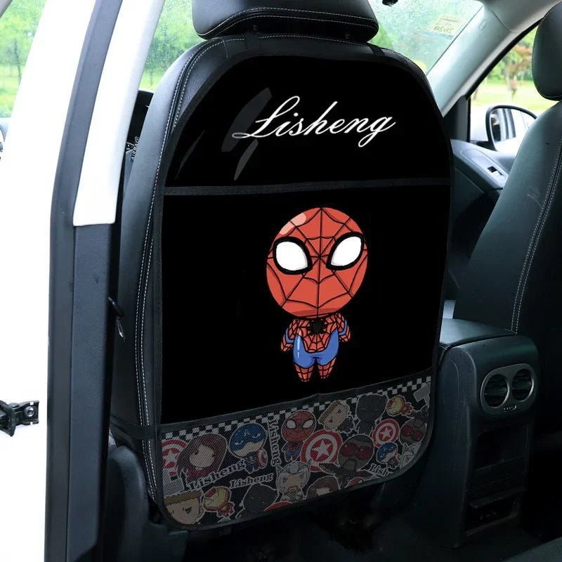 Almohadilla anti patadas de dibujos animados, accesorios para coche, Protector de respaldo de asiento infantil sencillo, cojín multiusos, cojín anti patadas, bonito Interior - lobbol