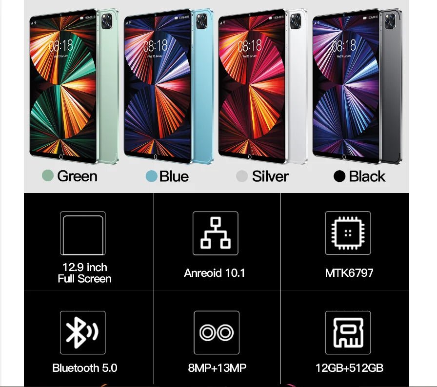 android tablet 10.1 inch positioning Bluetooth HD flat board 1+16GB Android 5.1 with sim can be customized - lobbol