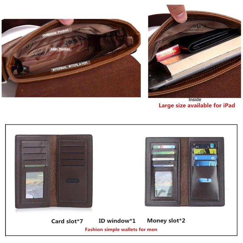 Bandolera informal de negocios de moda para hombre - lobbol