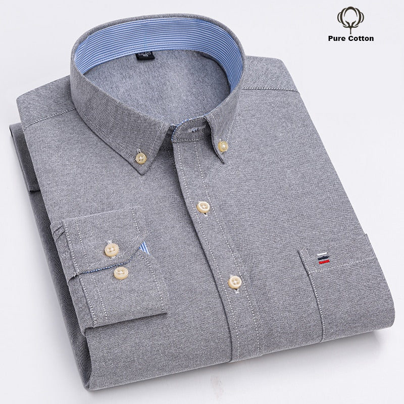 Camisa tipo oxford 100 % algodon - lobbol