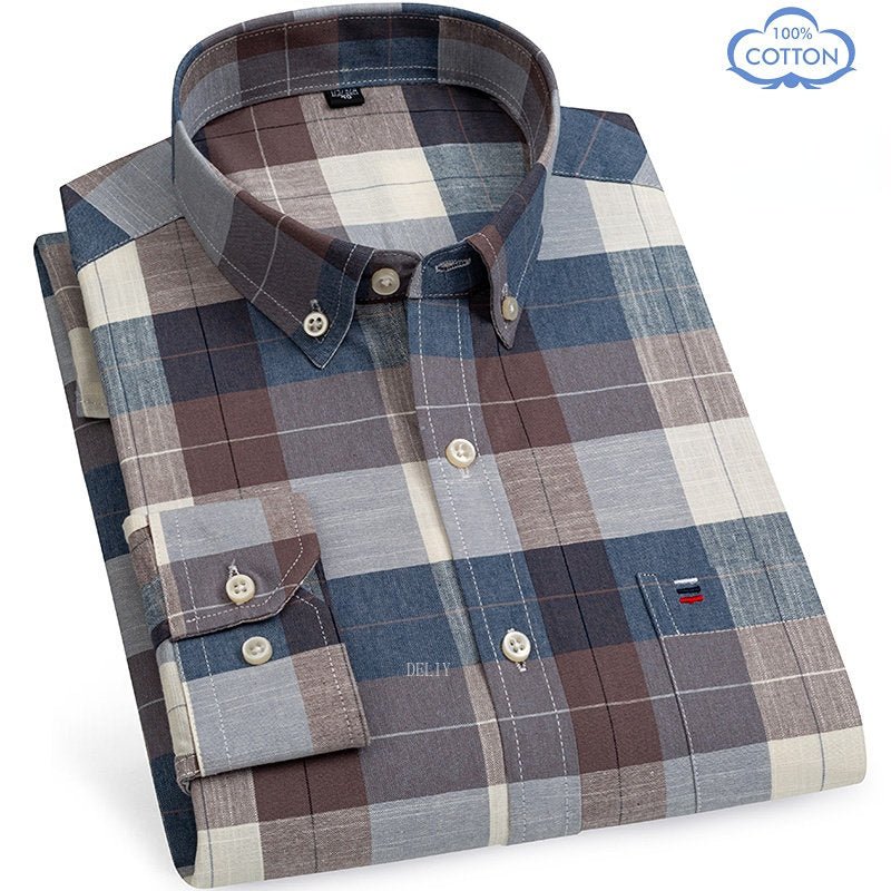 Camisa tipo oxford 100 % algodon - lobbol