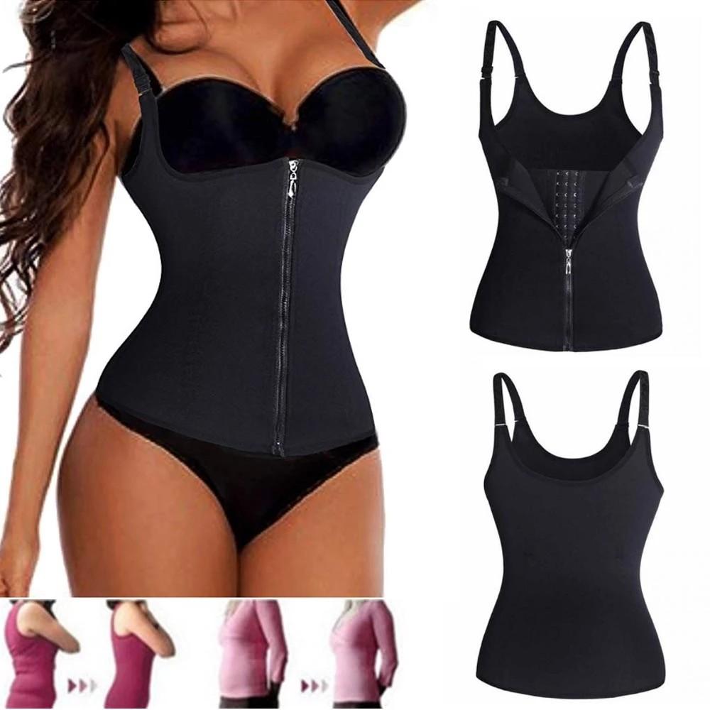 Compression Vest Waist Trainer Corset Straps Tummy Control Shape - lobbol
