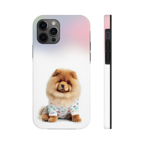 Fluffy Chow Chow Dog Touch Case for iPhone with Wireless Charging - lobbol