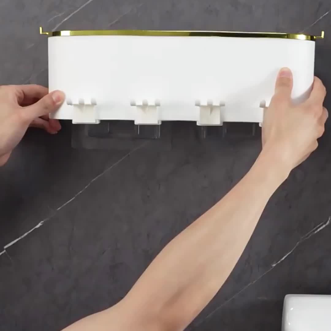 Juego De Estante Multifuncional Para Cepillos De Dientes Y Portavasos - lobbol