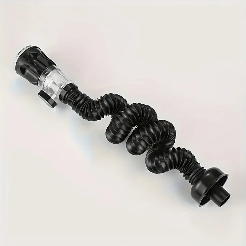 Kit de drenaje para lavabo de baño, tubo de drenaje para lavabo tipo P de metal, adecuado para orificios de drenaje de 1 - 1/4 pulgadas y 1 - 1/2 pulgadas - lobbol