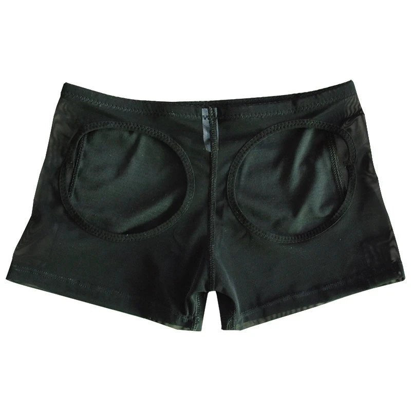 Mujeres levantador de glúteos moldeador de cuerpo bragas pantalones cortos Booty Lift ropa interior calzoncillos Sexy culo Push Up Panty glúteos cadera abierta Booty Shapewear - lobbol