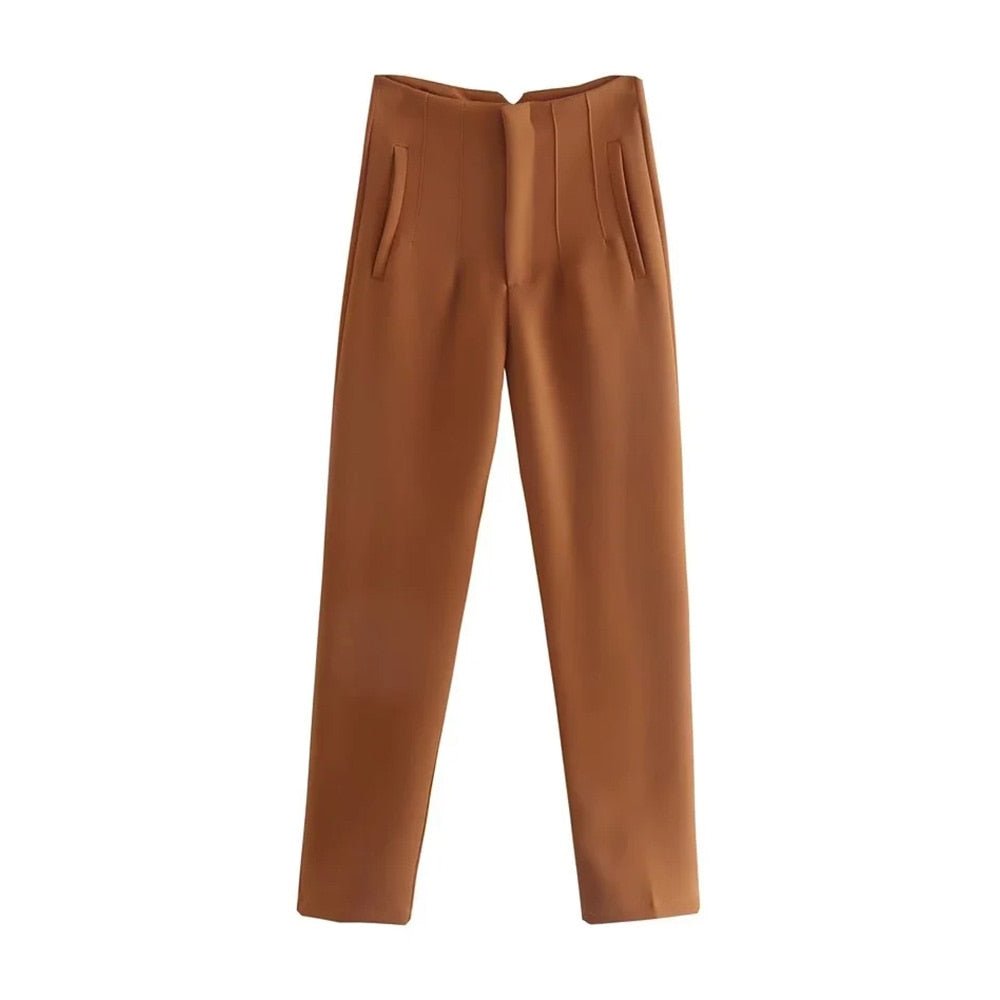Pantalones de cintura alta - lobbol