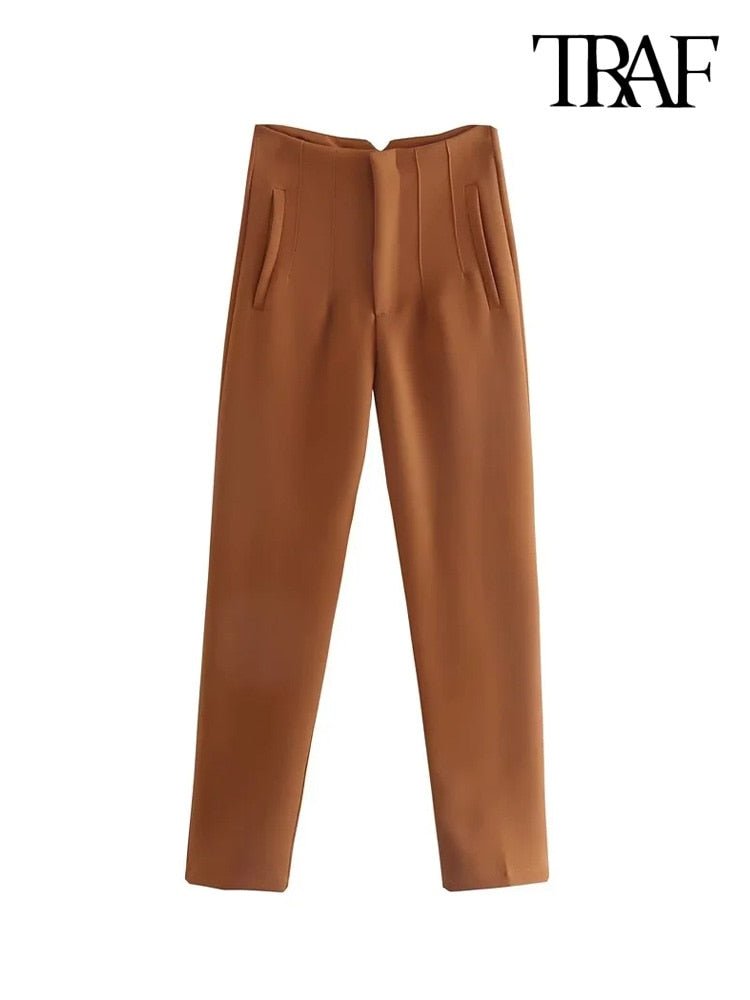 Pantalones de cintura alta - lobbol