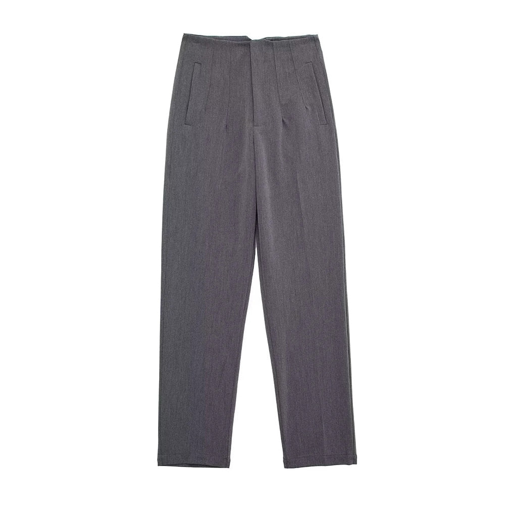 Pantalones de cintura alta - lobbol