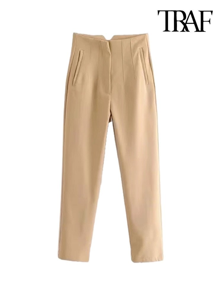 Pantalones de cintura alta - lobbol