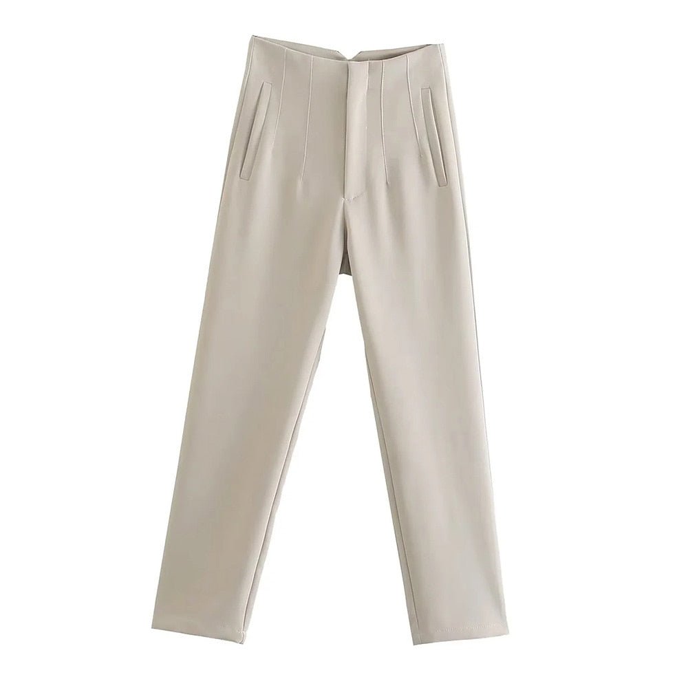Pantalones de cintura alta - lobbol