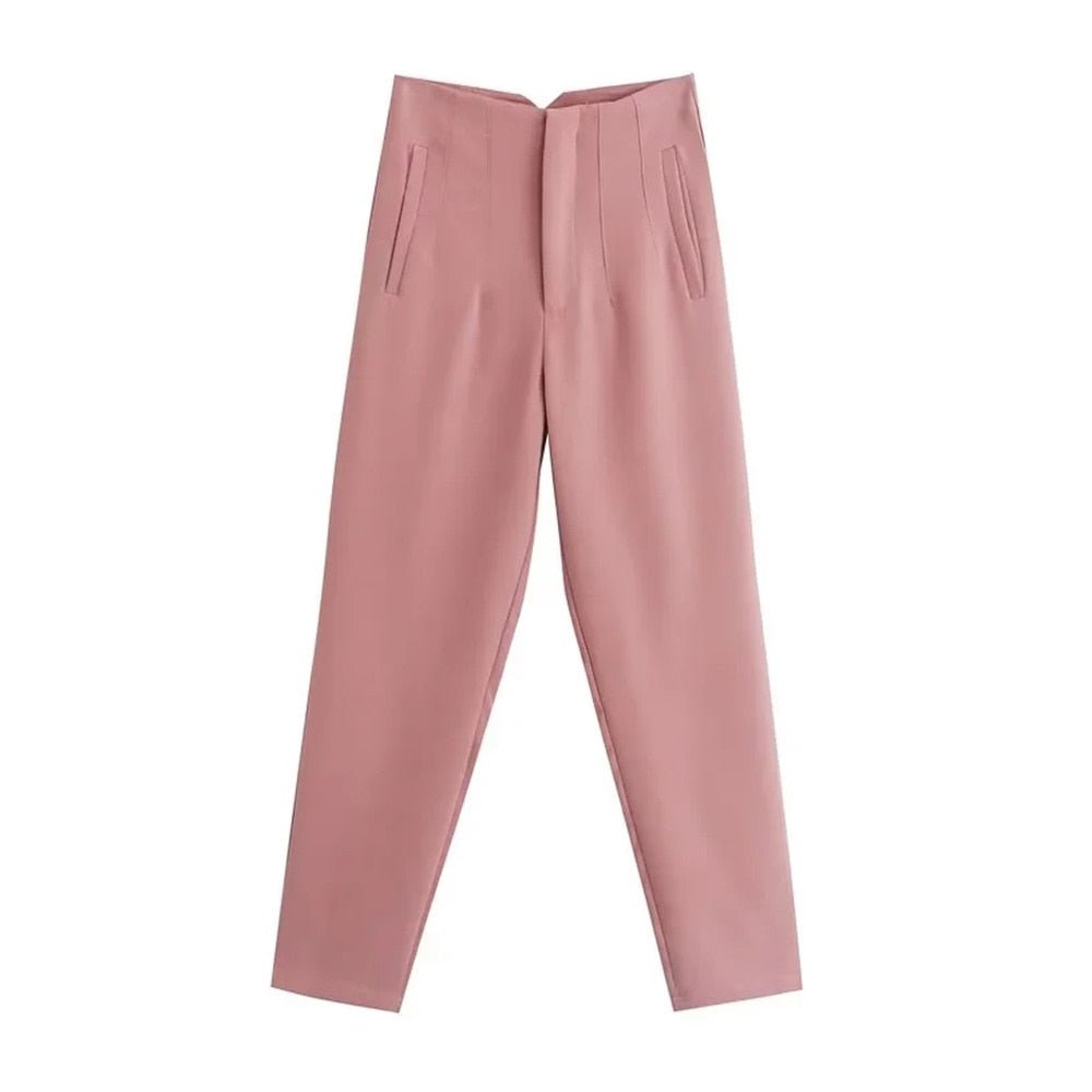 Pantalones de cintura alta - lobbol
