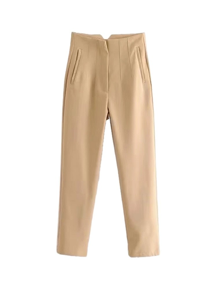 Pantalones de cintura alta - lobbol