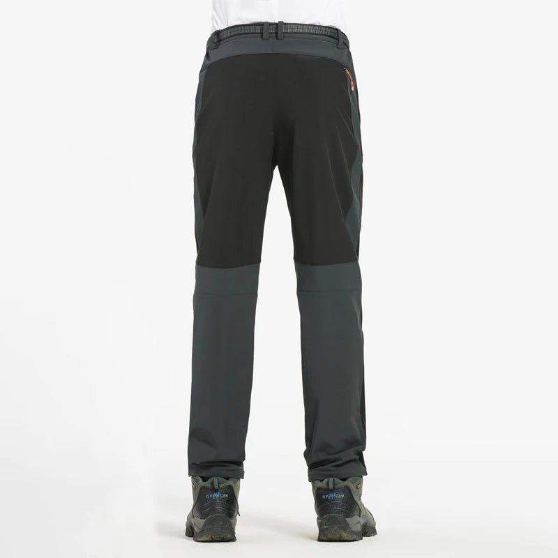 Pantalones de senderismo gruesos y cálidos de lana para hombre - lobbol