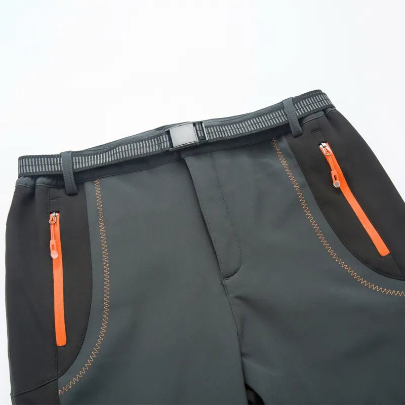 Pantalones de senderismo gruesos y cálidos de lana para hombre - lobbol
