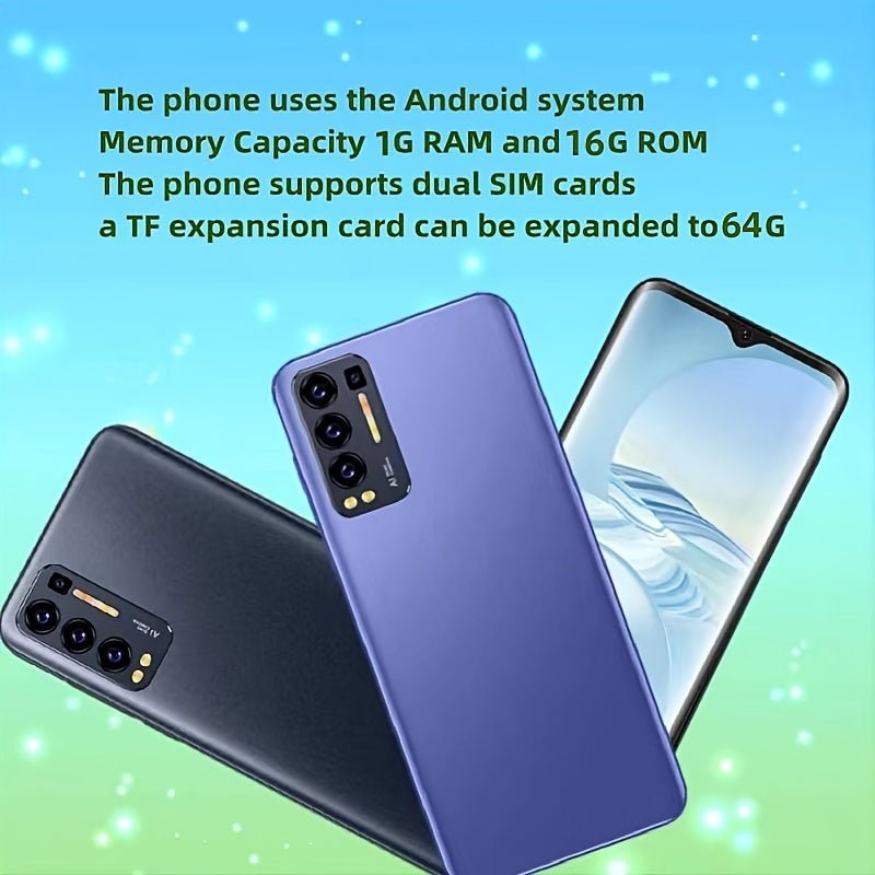 RAM1GB ROM16GB HOTP12PLY, 6.52 - inch screen unlocked dual card smartphone only supports SIM card 3GWCDMA: 850/1700/2100MHZ battery 3500MAh, phone protection case shipped with US charger - lobbol