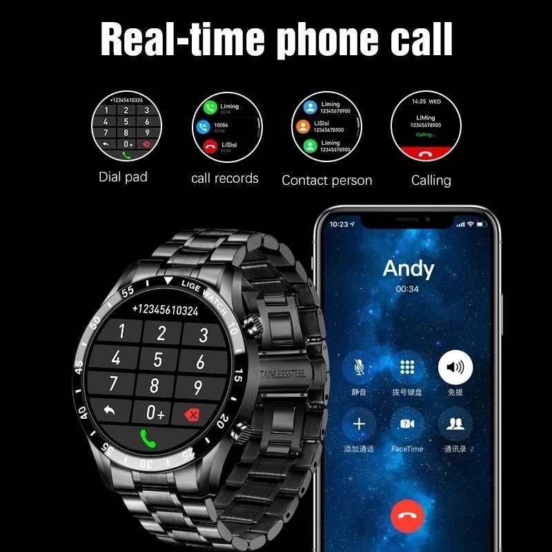 Reloj Inteligente con Pantalla Táctil para Hombre - lobbol