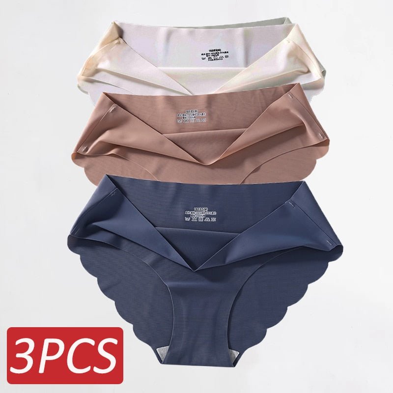 Ropa Interior de Seda Sin Costuras .Set (3 Piezas) - lobbol