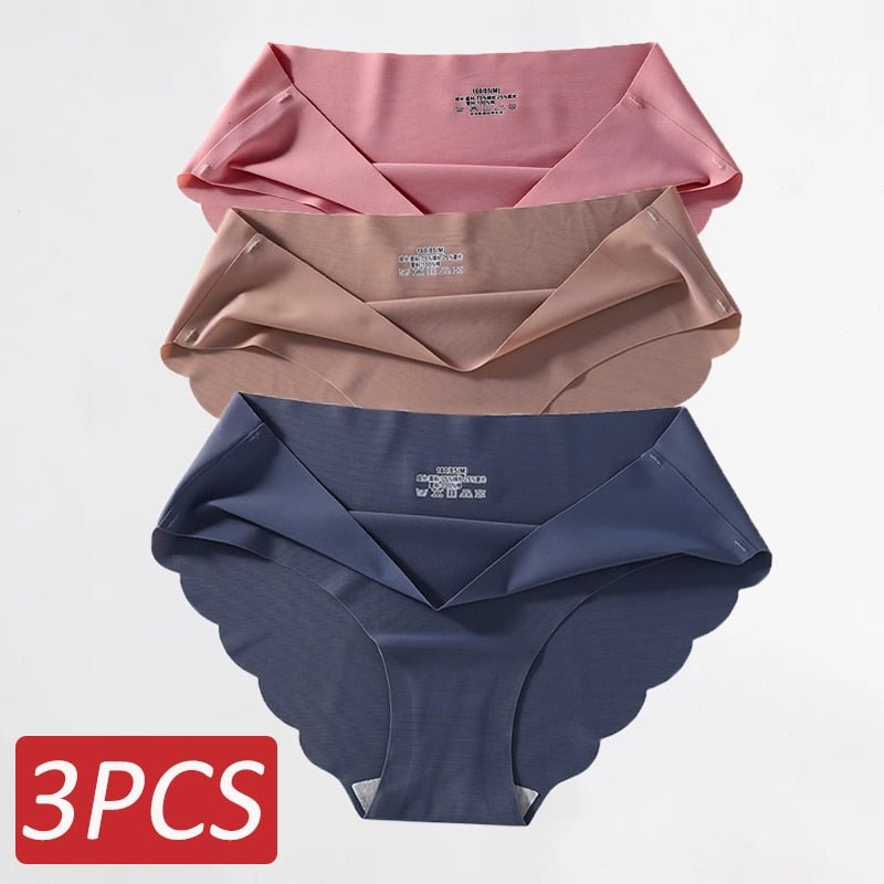 Ropa Interior de Seda Sin Costuras .Set (3 Piezas) - lobbol