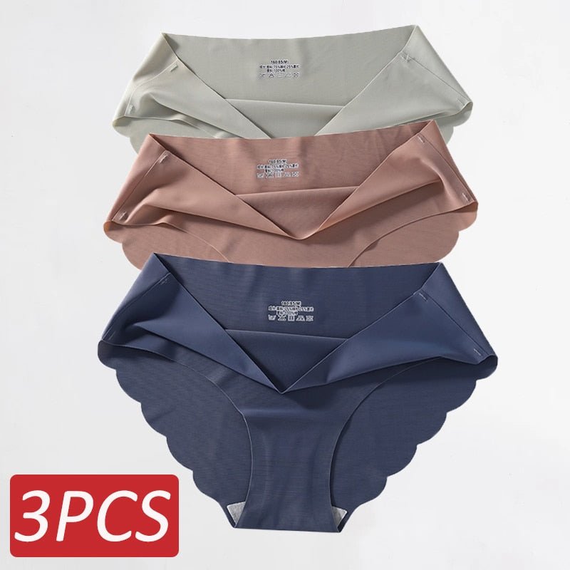 Ropa Interior de Seda Sin Costuras .Set (3 Piezas) - lobbol