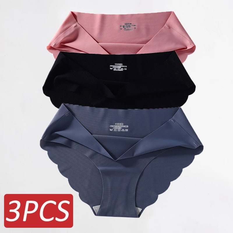 Ropa Interior de Seda Sin Costuras .Set (3 Piezas) - lobbol