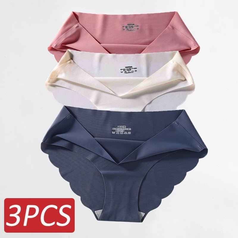 Ropa Interior de Seda Sin Costuras .Set (3 Piezas) - lobbol