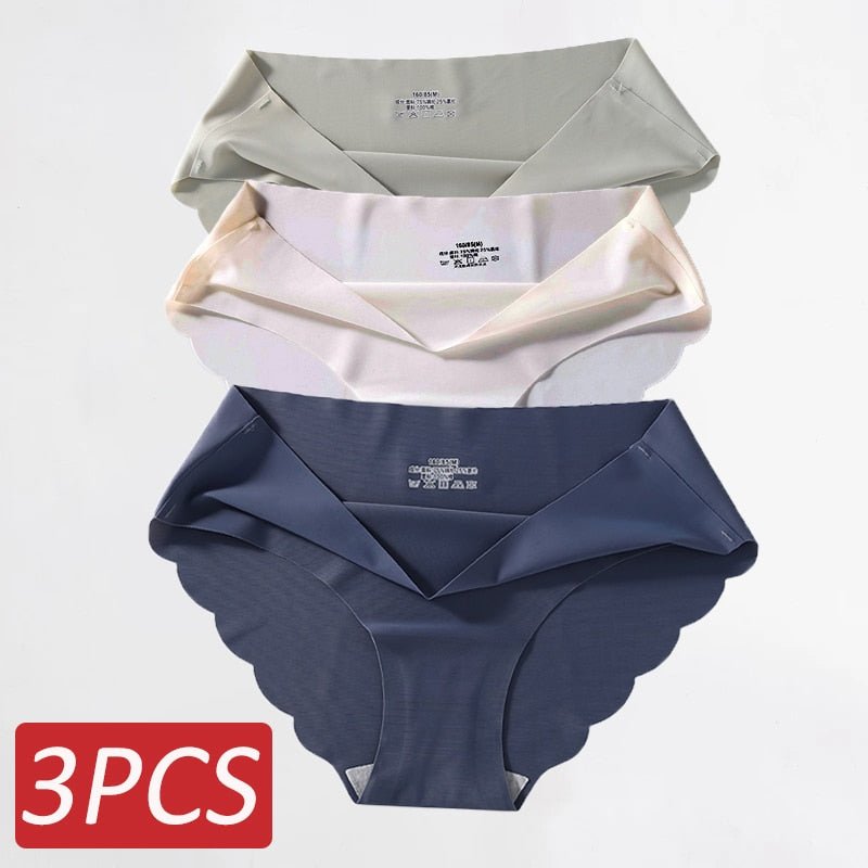 Ropa Interior de Seda Sin Costuras .Set (3 Piezas) - lobbol
