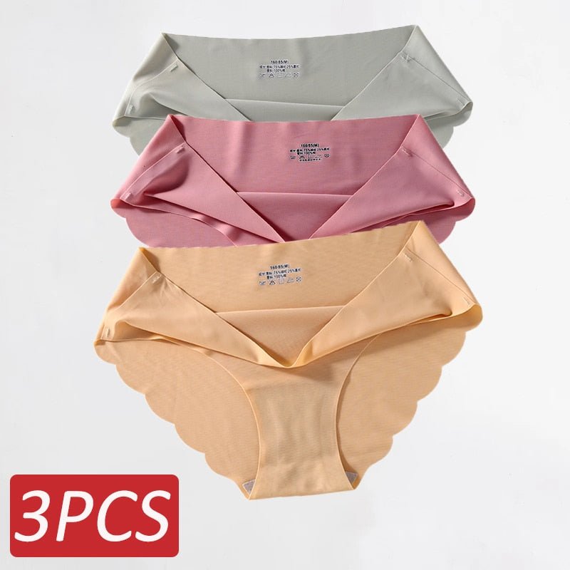Ropa Interior de Seda Sin Costuras .Set (3 Piezas) - lobbol