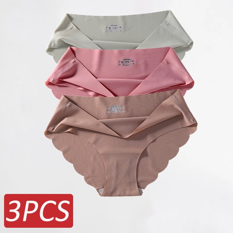 Ropa Interior de Seda Sin Costuras .Set (3 Piezas) - lobbol