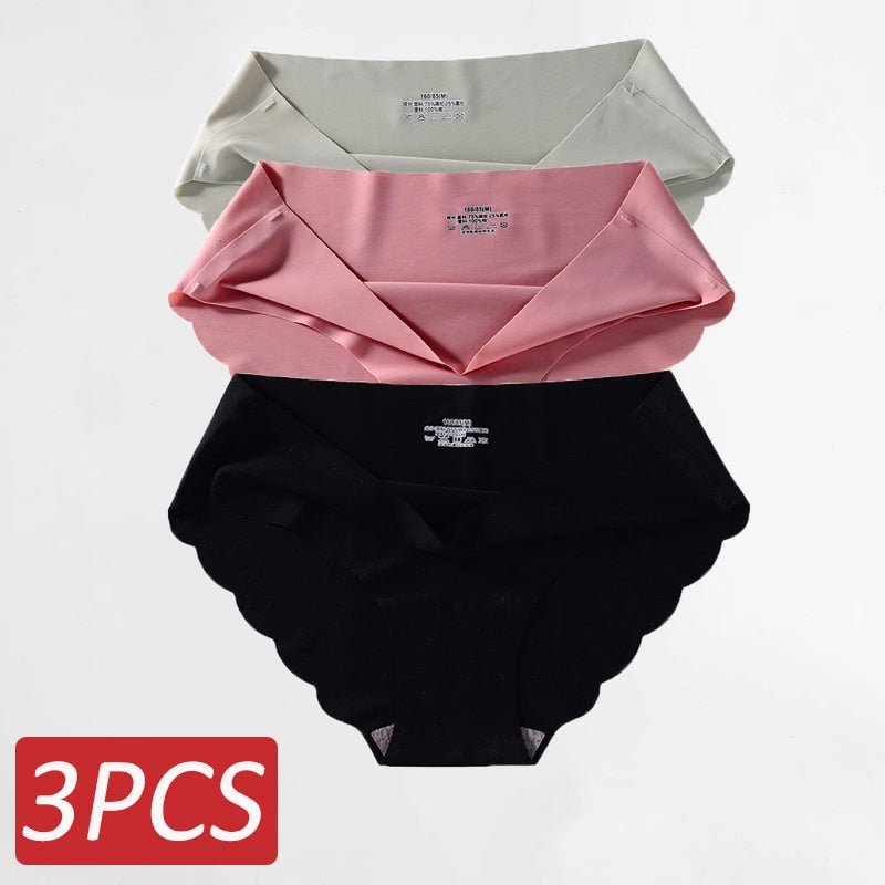 Ropa Interior de Seda Sin Costuras .Set (3 Piezas) - lobbol