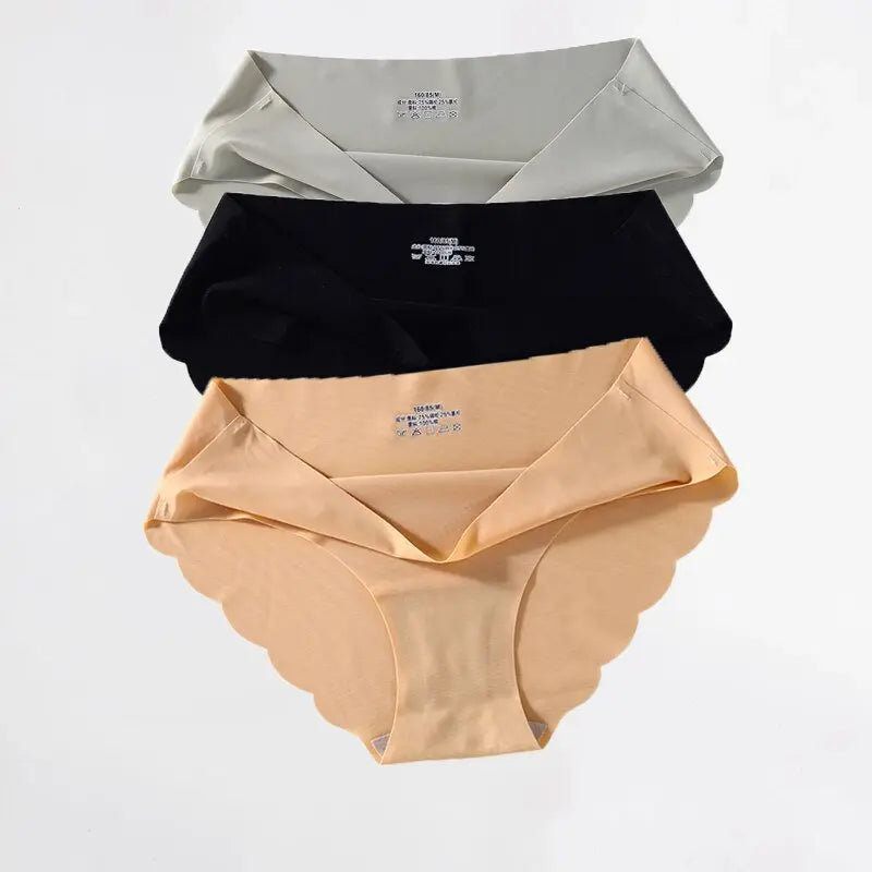 Ropa Interior de Seda Sin Costuras .Set (3 Piezas) - lobbol