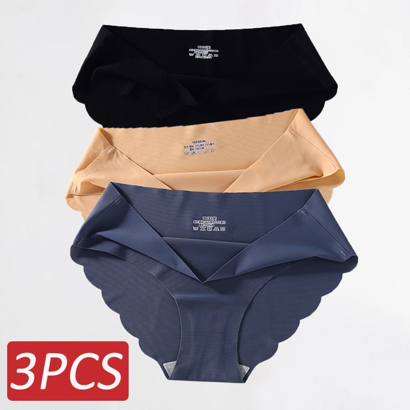 Ropa Interior de Seda Sin Costuras .Set (3 Piezas) - lobbol