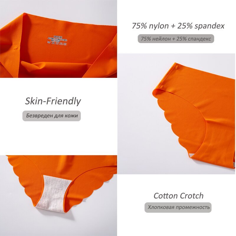 Ropa Interior de Seda Sin Costuras .Set (3 Piezas) - lobbol