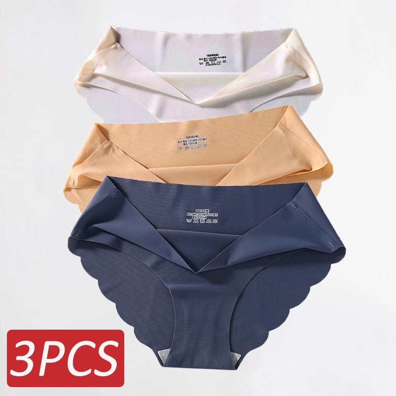 Ropa Interior de Seda Sin Costuras .Set (3 Piezas) - lobbol