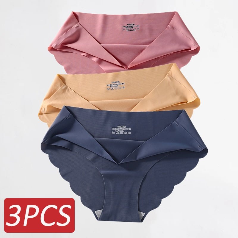 Ropa Interior de Seda Sin Costuras .Set (3 Piezas) - lobbol