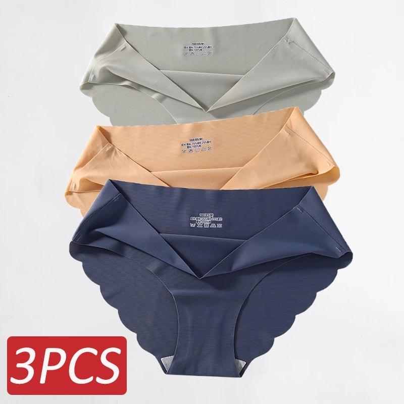 Ropa Interior de Seda Sin Costuras .Set (3 Piezas) - lobbol