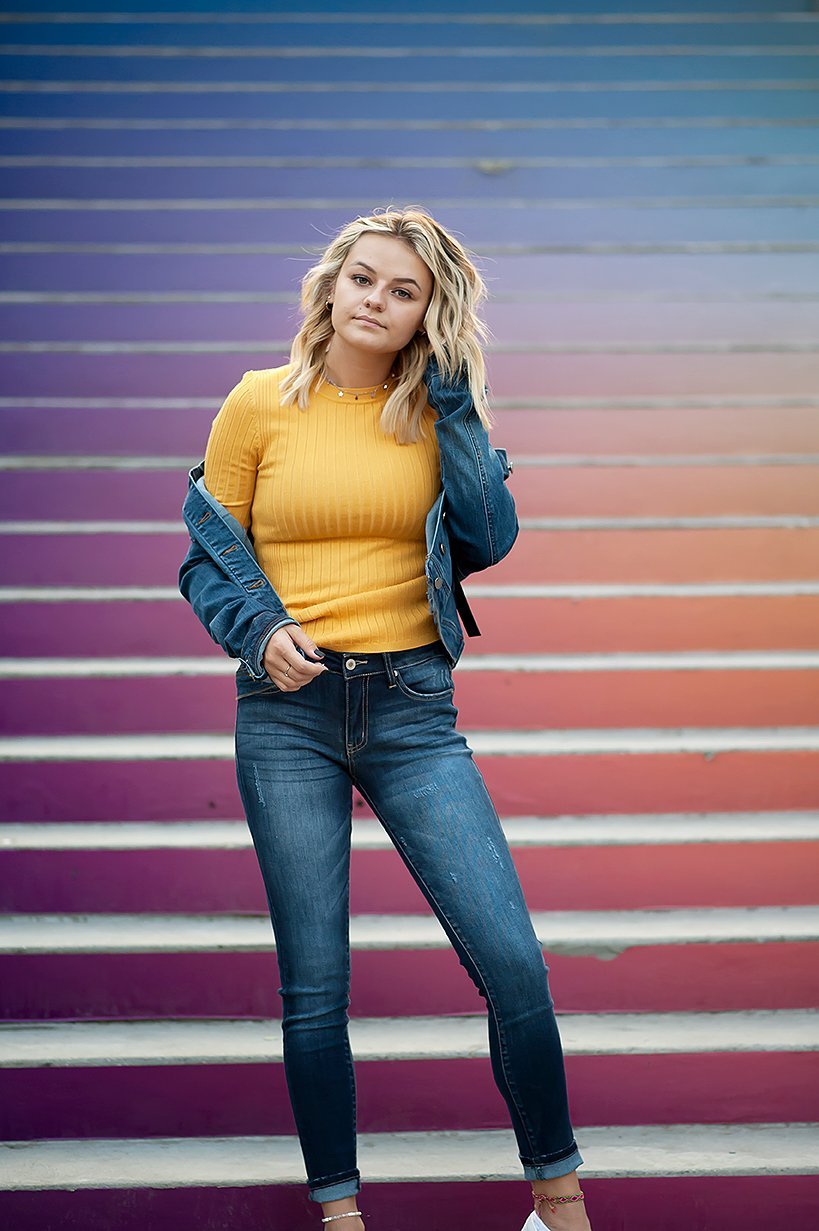 Slim Fit denim jacket in Dark Wash Blue - lobbol