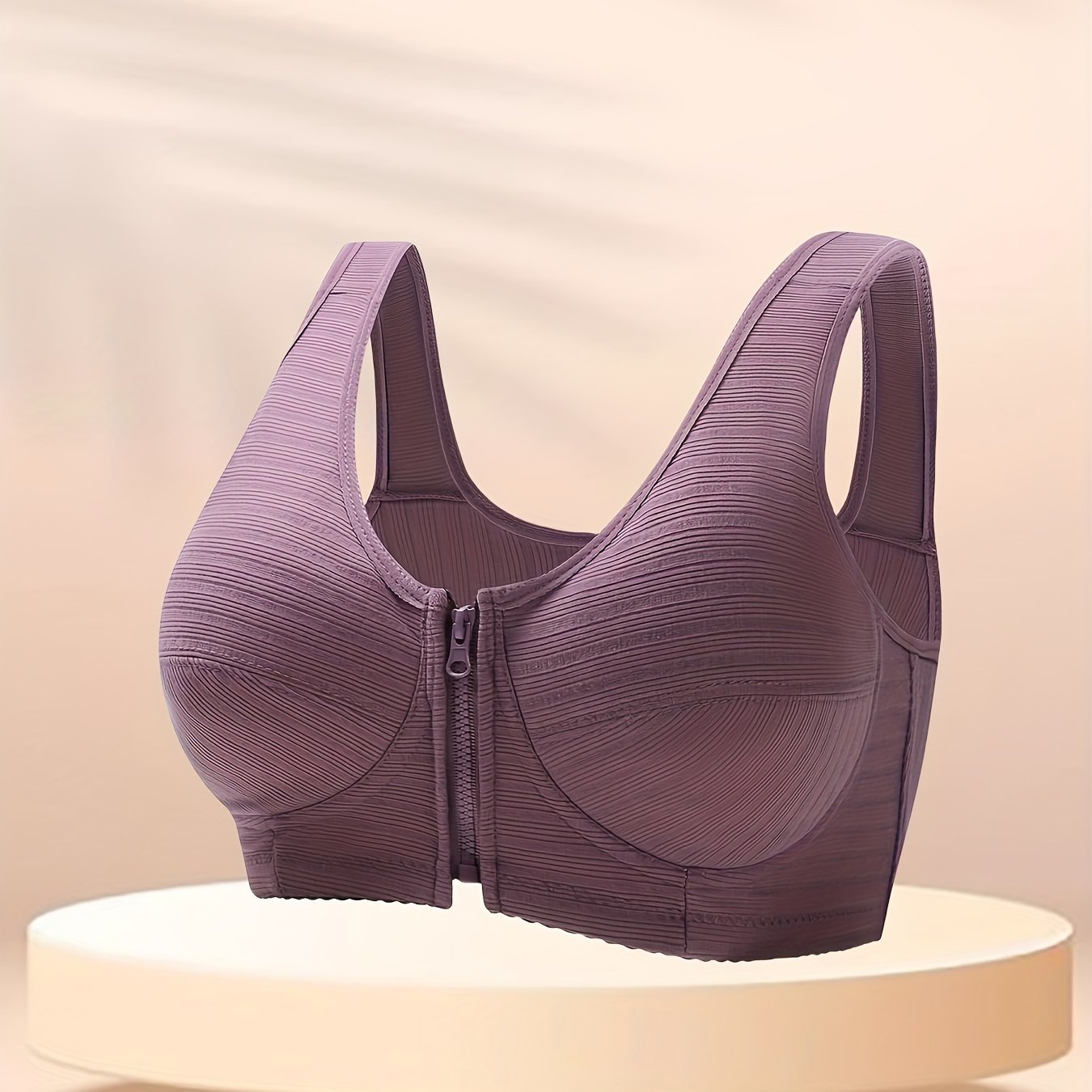 Sujetador sólido con cremallera frontal - lobbol