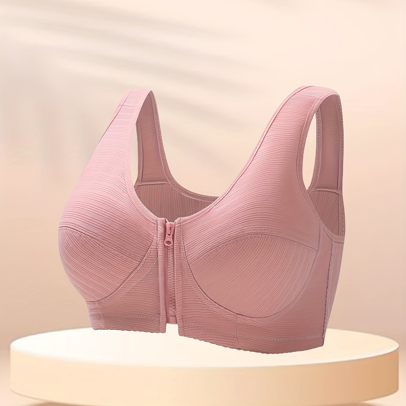 Sujetador sólido con cremallera frontal - lobbol