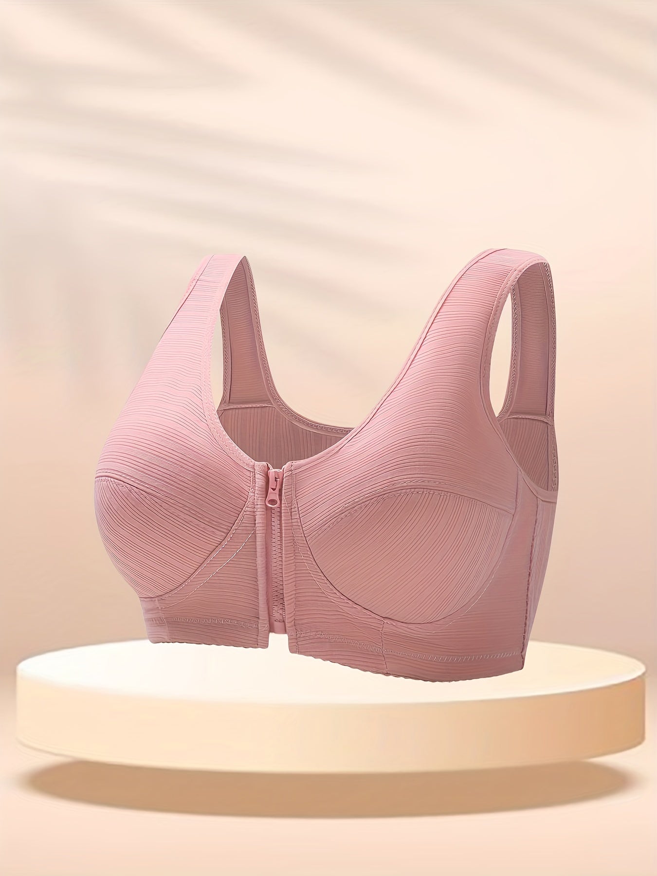 Sujetador sólido con cremallera frontal - lobbol