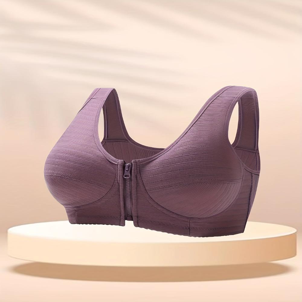 Sujetador sólido con cremallera frontal - lobbol