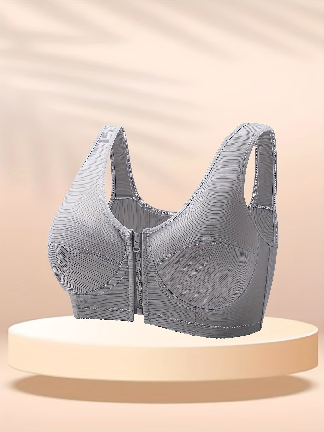 Sujetador sólido con cremallera frontal - lobbol