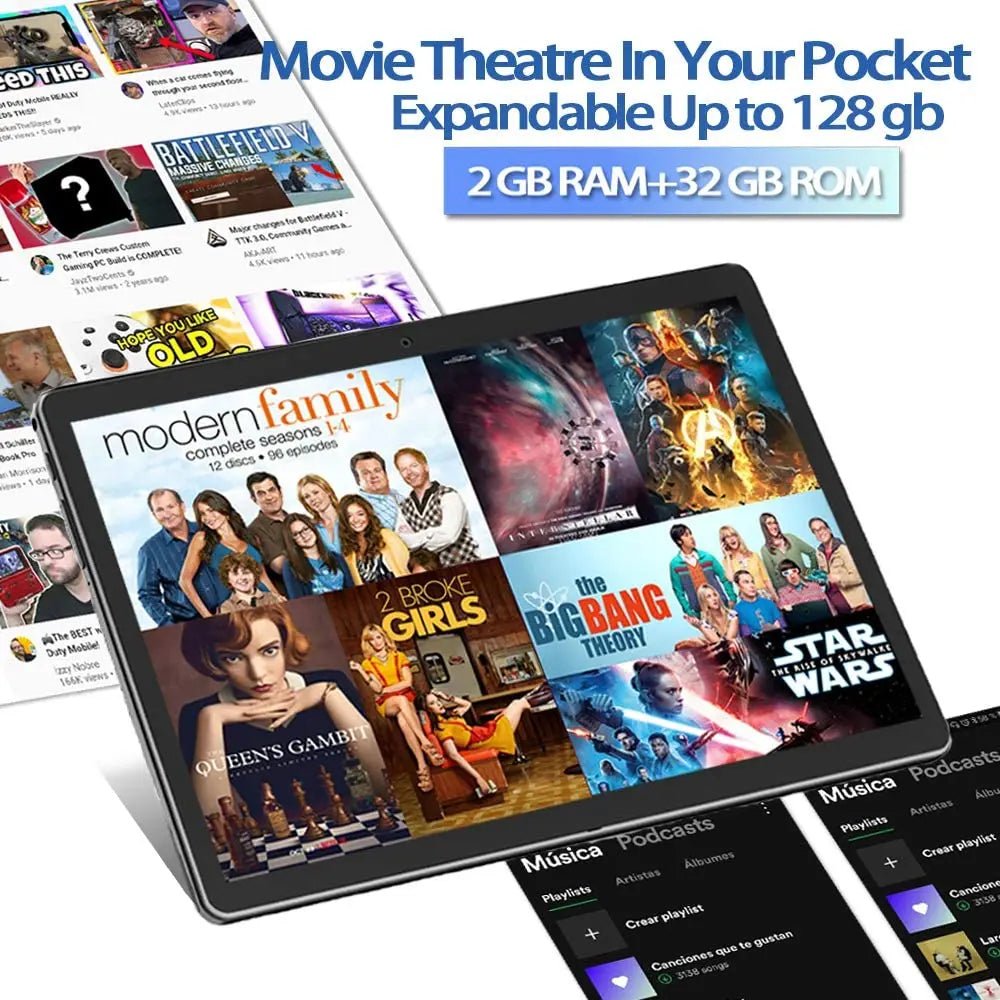 Tablet Manufacturer Android 10 Wifi 10.1 Inch 2gb 32gb Ips Touch Screen Quad Core Smart 10" Tablet Pc With Keyboard - lobbol