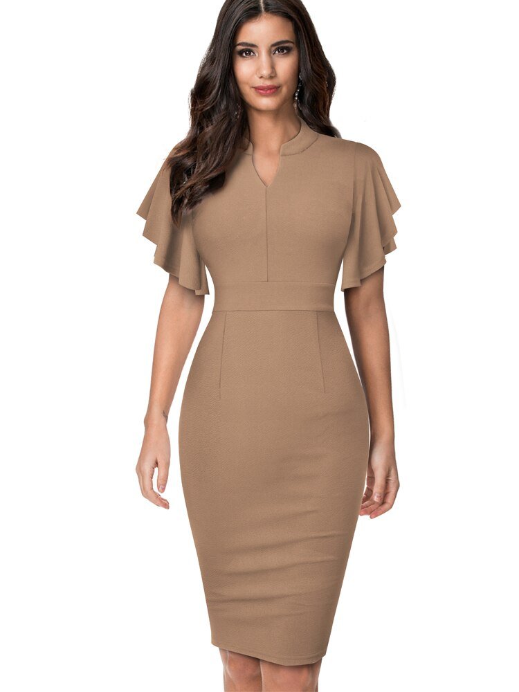 Vestido Ajustado Vintage para Mujer - lobbol