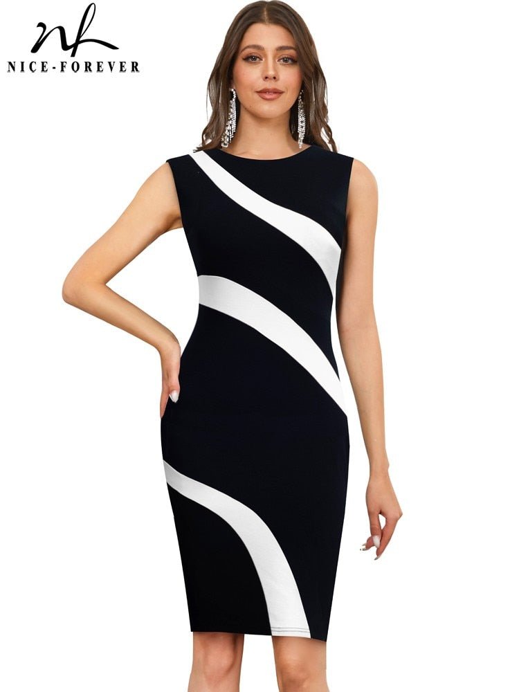 Vestido ceñido Vintage para mujer, - lobbol